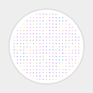 Jolly Rainbow Dot Grid Magnet